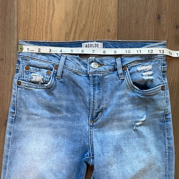 AGOLDE Sophie Mid Rise Ankle Jeans In Playback Size 26 - Picture 4 of 12